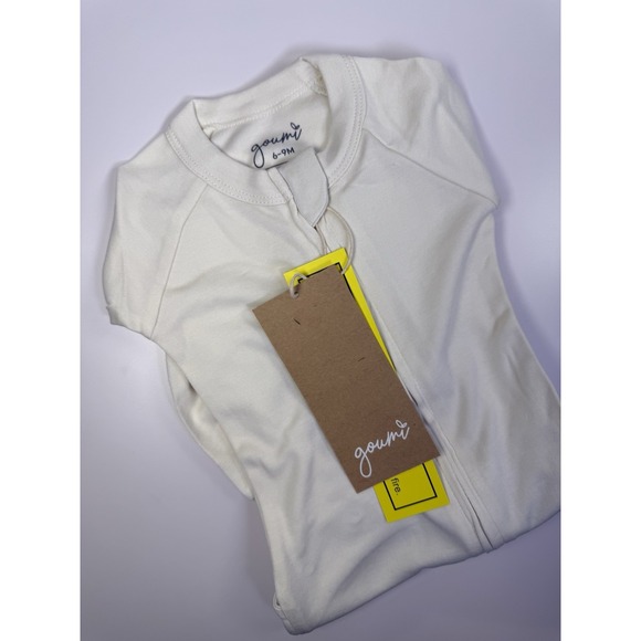 Other - Goumi Kids 6-9 M Grow With You Footie + Snug Fit Organic Cotton-Cloud NWT